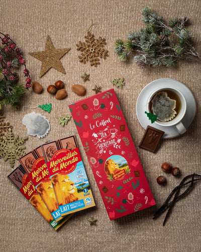 Coffret de Thé pour Noël et tablettes de chocolat