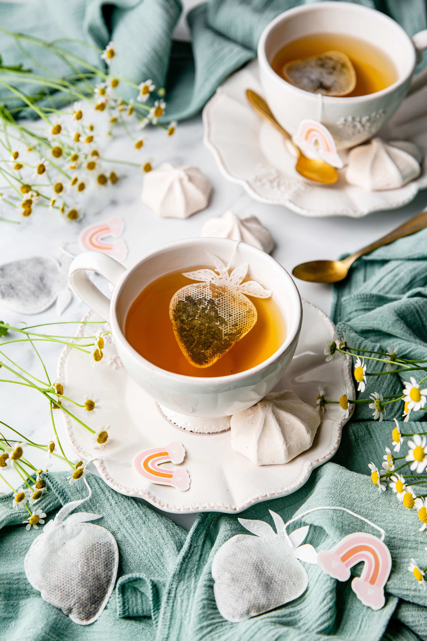 Sachet de thé biodégradable en forme de fraise - Tea Heritage