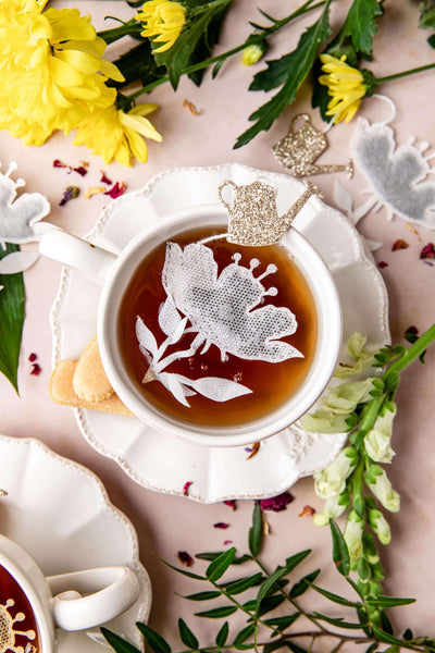 Sachets de thé personnalisé Bio en forme de fleur